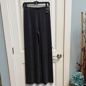 Forever 21 Glittering Black Wide-Leg Pants